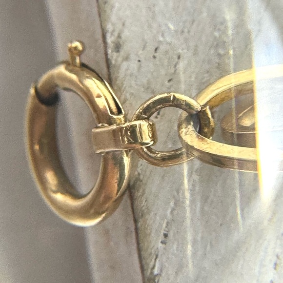 Solid 18K yellow gold interlocking bracelet, 11.8g - Picture 9 of 11